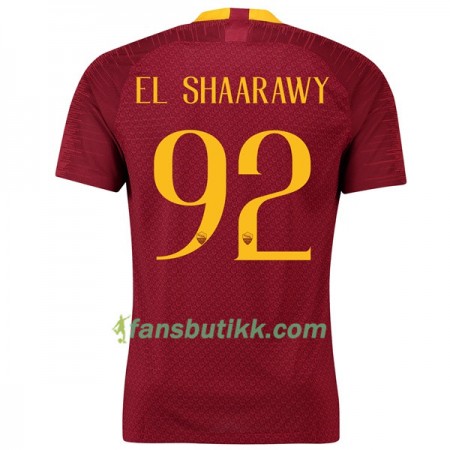 Fotballdrakt AS Roma El Shaarawy 92 Hjemmetrøye 2018-2019 Kortermet